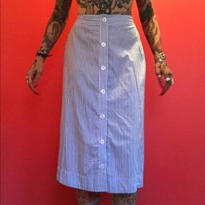 High waisted A New Day blue & white skirt